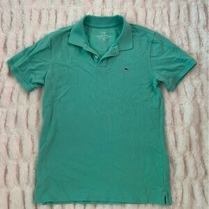 Kids Medium Vinyard Vines Seafoam Green Polo Shirt